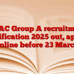 CDAC Group A recruitment notification 2025 out, apply online before 23 March