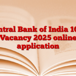 Central Bank of India 1000 Vacancy 2025 online application