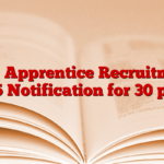 DTL Apprentice Recruitment 2025 Notification for 30 posts