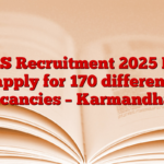 ECHS Recruitment 2025 Now apply for 170 different vacancies – Karmandhan