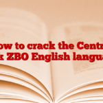 How to crack the Central Bank ZBO English language?