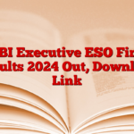 IDBI Executive ESO Final Results 2024 Out, Download Link