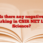 Is there any negative marking in CSIR NET Life Science?