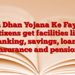 Jan Dhan Yojana Ke Fayde: Citizens get facilities like banking, savings, loans, insurance and pension