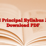 KVS Principal Syllabus 2025 Download PDF