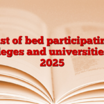 List of bed participating colleges and universities in 2025