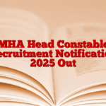 MHA Head Constable Recruitment Notification 2025 Out