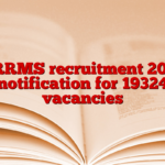 NRRMS recruitment 2025 notification for 19324 vacancies