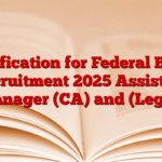 Notification for Federal Bank Recruitment 2025 Assistant Manager (CA) and (Legal)