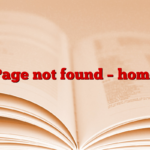 Page not found – home