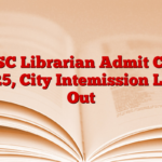 RPSC Librarian Admit Card 2025, City Intemission Link Out