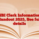 SBI Clerk Information Handout 2025, See full details