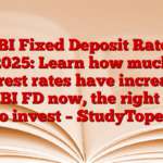 SBI Fixed Deposit Rates 2025: Learn how much interest rates have increased on SBI FD now, the right time to invest – StudyToper