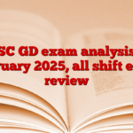 SSC GD exam analysis 5 February 2025, all shift exam review