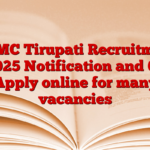 SVMC Tirupati Recruitment 2025 Notification and 66 Apply online for many vacancies