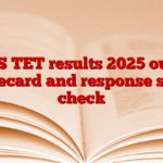 TS TET results 2025 out, scorecard and response sheet check