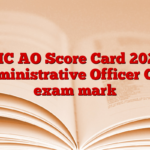 UIIC AO Score Card 2025, Administrative Officer CBT exam mark