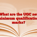 What are the UGC net minimum qualification marks?