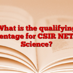 What is the qualifying percentage for CSIR NET Life Science?