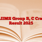 AIIMS Group B, C Cray Result 2025