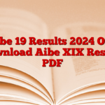 AIbe 19 Results 2024 Out, Download Aibe XIX Results PDF