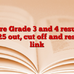 Adre Grade 3 and 4 results 2025 out, cut off and result link