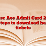 Appsc Aee Admit Card 2025, Steps to download hall tickets