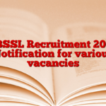 BBSSL Recruitment 2025 Notification for various vacancies