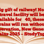 Big gift of railway! Now travel facility will be available for ₹ 40, these 10 trains will run without reservation, New General Trains 2025 – StudyToper