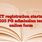 CPET registration starts for 2025 PG admission test, online form