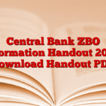 Central Bank ZBO Information Handout 2025, Download Handout PDF