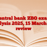 Central bank ZBO exam analysis 2025, 15 March full review