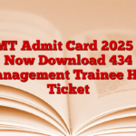 Cil MT Admit Card 2025 Out, Now Download 434 Management Trainee Hall Ticket