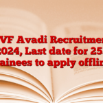 HVF Avadi Recruitment 2024, Last date for 253 trainees to apply offline