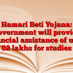 Hamari Beti Yojana: Government will provide financial assistance of up to 02 lakhs for studies