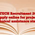 IMTECH Recruitment 2025 Apply online for project technical assistance status