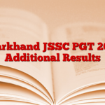 Jharkhand JSSC PGT 2023 Additional Results