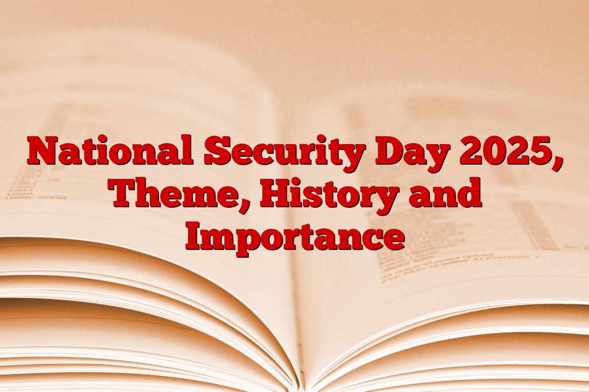 National Security Day 2025, Theme, History and Importance