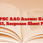 OPSC AAO Answer Key 2025, Response Sheet PDF