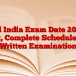 Oil India Exam Date 2024 Out, Complete Schedule for Written Examination