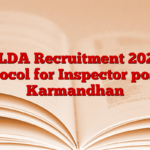 RLDA Recruitment 2025 Protocol for Inspector posts – Karmandhan