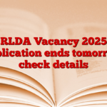 RLDA Vacancy 2025 application ends tomorrow, check details