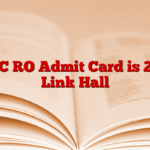 RPSC RO Admit Card is 2025, Link Hall