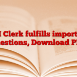 SBI Clerk fulfills important questions, Download PDF