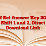 TN Set Answer Key 2025 Shift 1 and 2, Direct Download Link