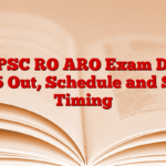 UPPSC RO ARO Exam Date 2025 Out, Schedule and Shift Timing