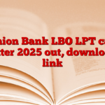 Union Bank LBO LPT call letter 2025 out, download link