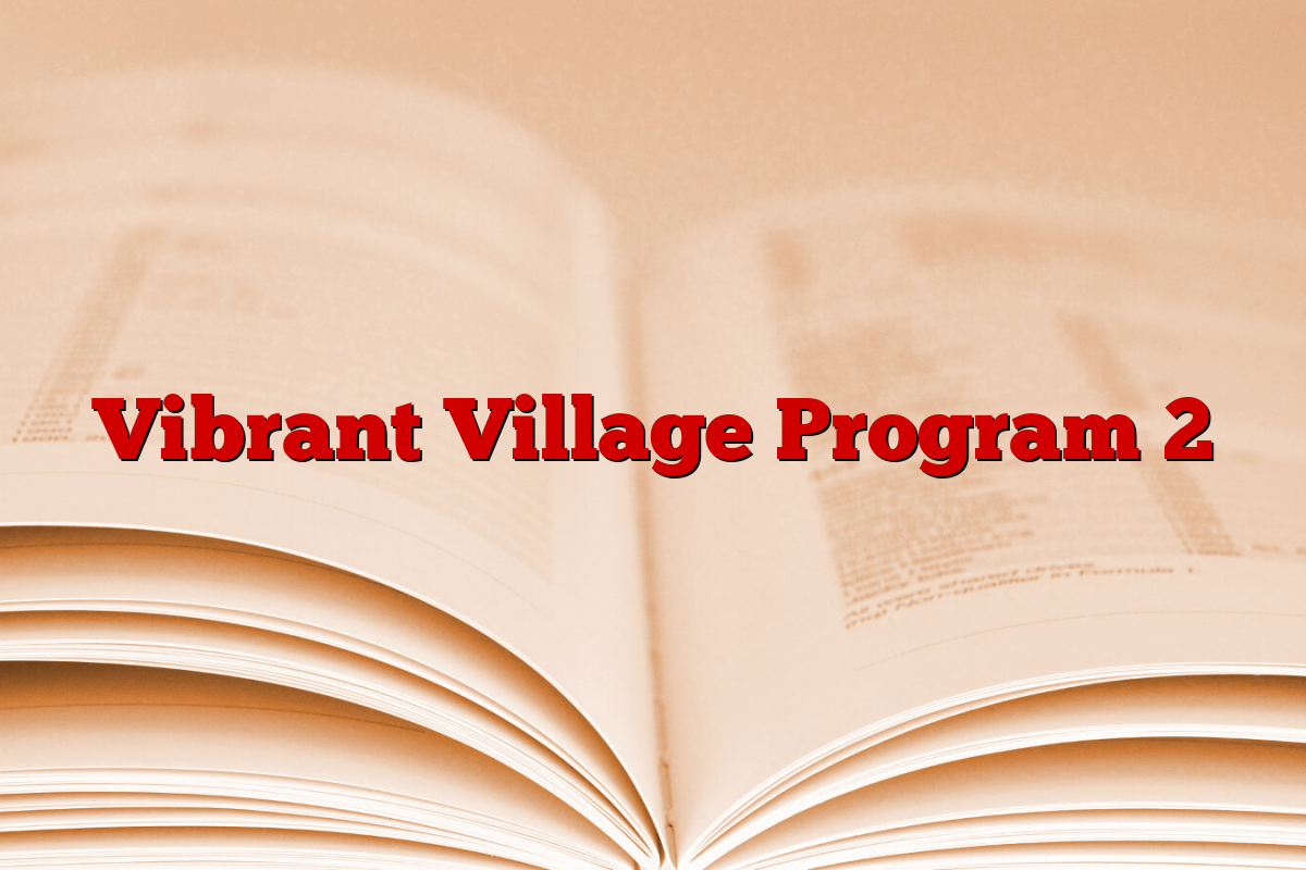 Vibrant Village Program 2