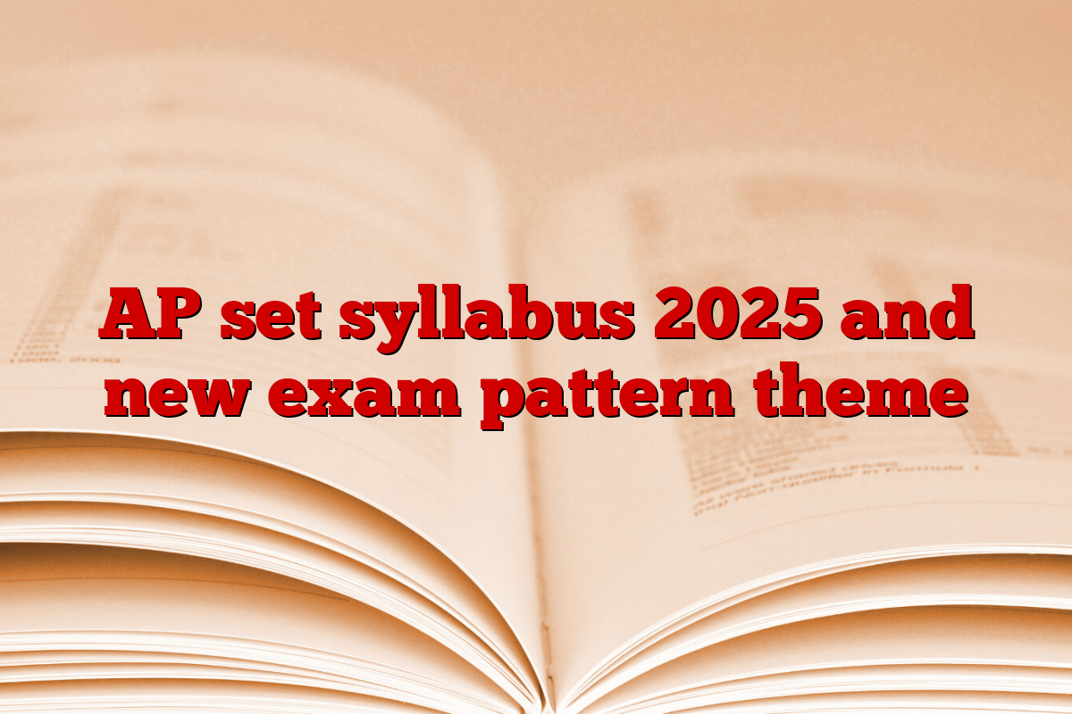 AP set syllabus 2025 and new exam pattern theme