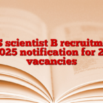 BIS scientist B recruitment 2025 notification for 20 vacancies